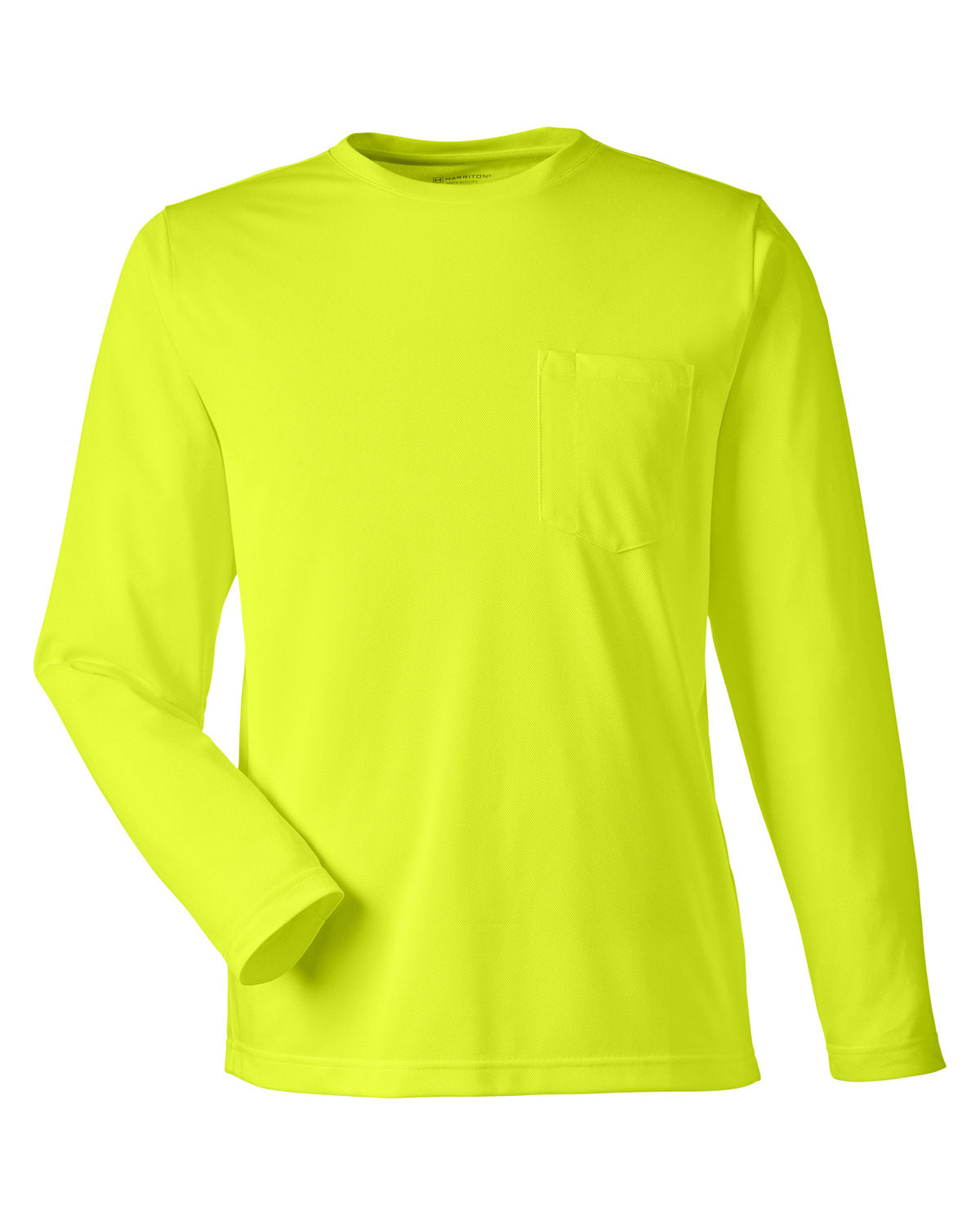 Harriton Unisex Charge Snag and Soil Protect Long-Sleeve T-Shirt - Safety Yellow