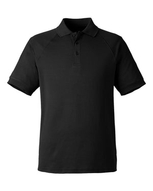 Harriton Men's Charge Snag and Soil Protect Polo - Black