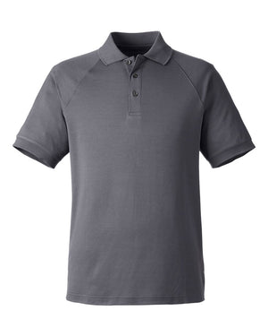 Harriton Men's Charge Snag and Soil Protect Polo - Dark Charcoal