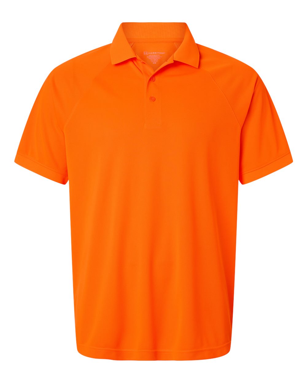 Harriton Men's Charge Snag and Soil Protect Polo - Safety Orange