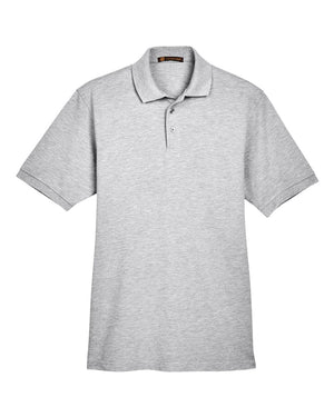 Harriton Men's 5.6 oz. Easy Blend Polo - Grey Heather