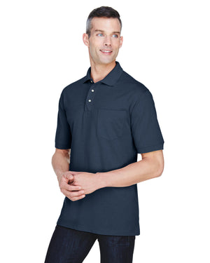 Harriton Men's Easy Blend™ Polo with Pocket