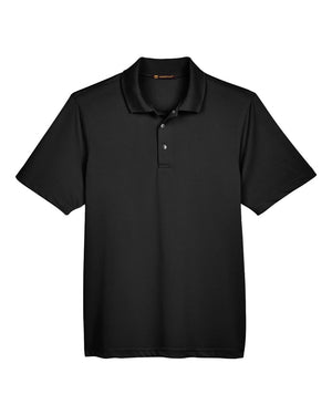Harriton Men's Advantage Snag Protection Plus IL Snap Placket Polo - Black
