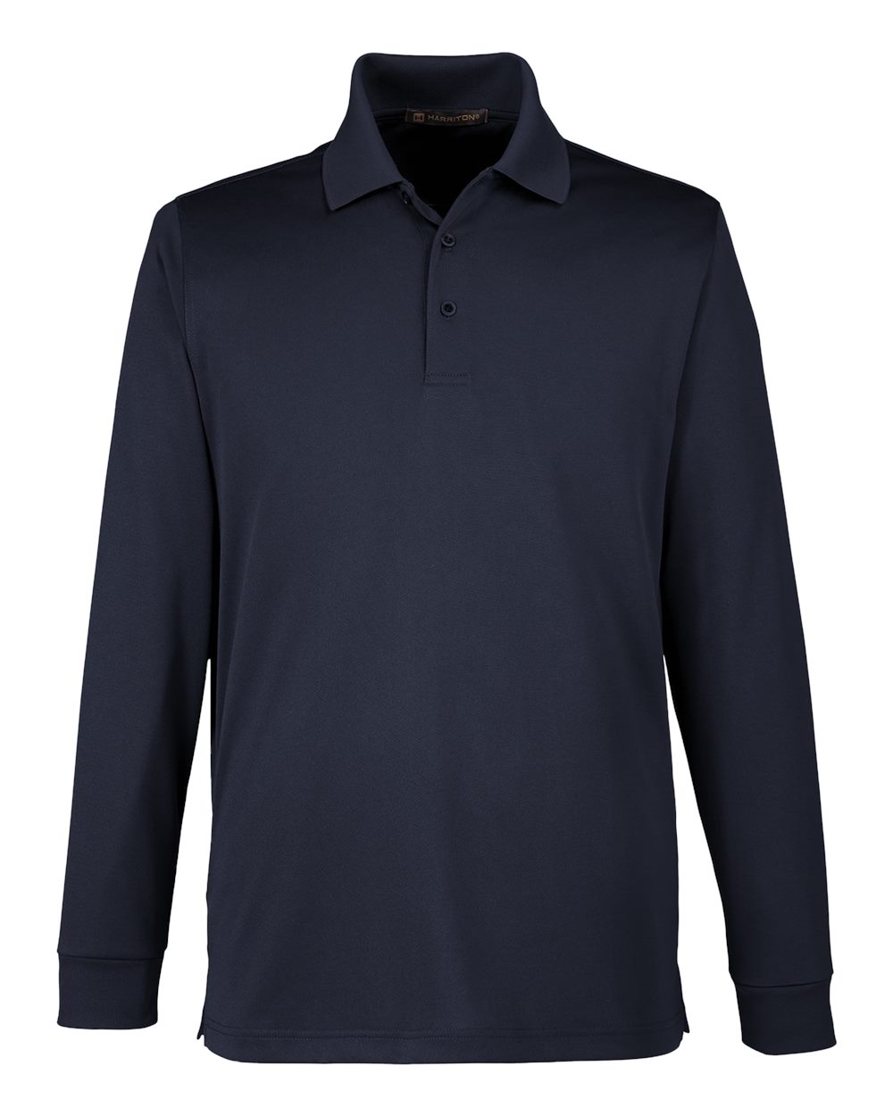 Harriton Men's Advantage Snag Protection Plus IL Long Sleeve Polo - Dark Navy