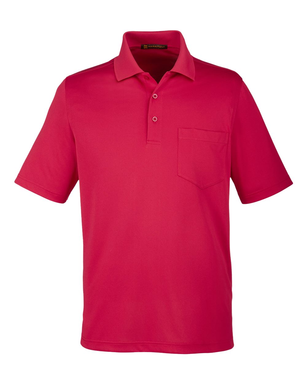 Harriton Men's Advantage Snag Protection Plus IL Pocket Polo - Red