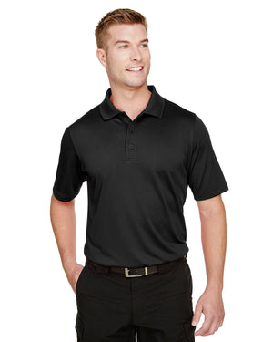 Harriton Men's Tall Advantage Snag Protection Plus IL Polo - Black
