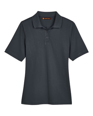 Harriton Ladies' Advantage Snag Protection Plus Polo - Dark Charcoal