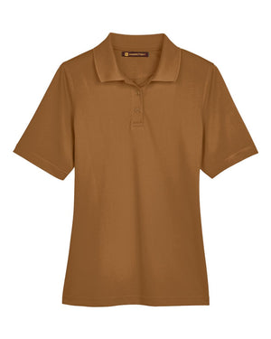 Harriton Ladies' Advantage Snag Protection Plus Polo - Duck Brown