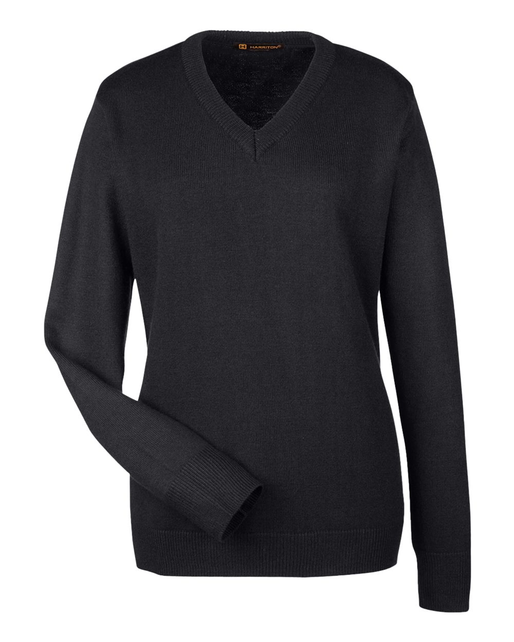 Harriton Ladies' Pilbloc™ V-Neck Sweater - Black