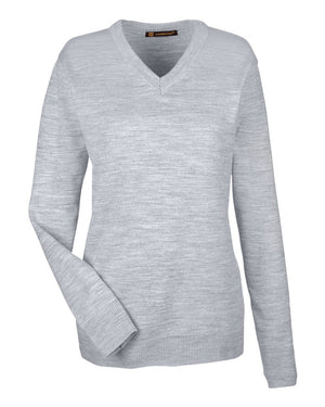 Harriton Ladies' Pilbloc™ V-Neck Sweater - Grey Heather
