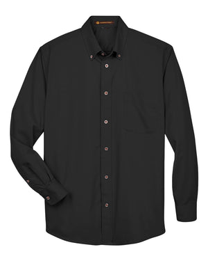 Harriton Men's Easy Blend™ Twill Shirt - Black
