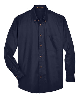 Harriton Men's Easy Blend™ Twill Shirt - Navy