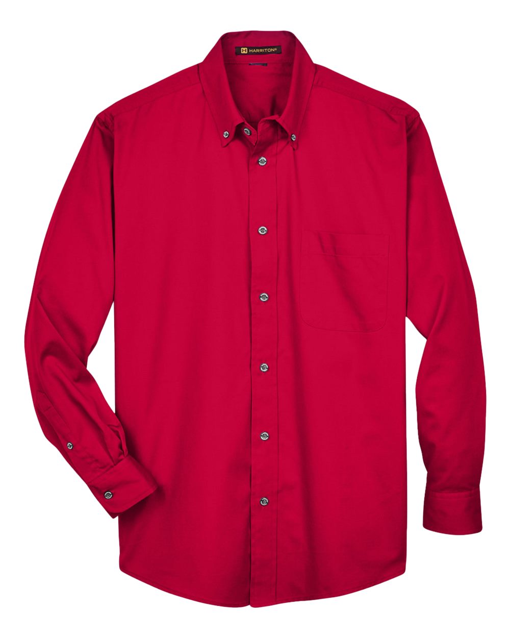 Harriton Men's Easy Blend™ Twill Shirt - Red