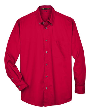 Harriton Men's Easy Blend™ Twill Shirt - Red