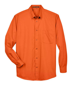 Harriton Men's Easy Blend™ Twill Shirt - Team Orange