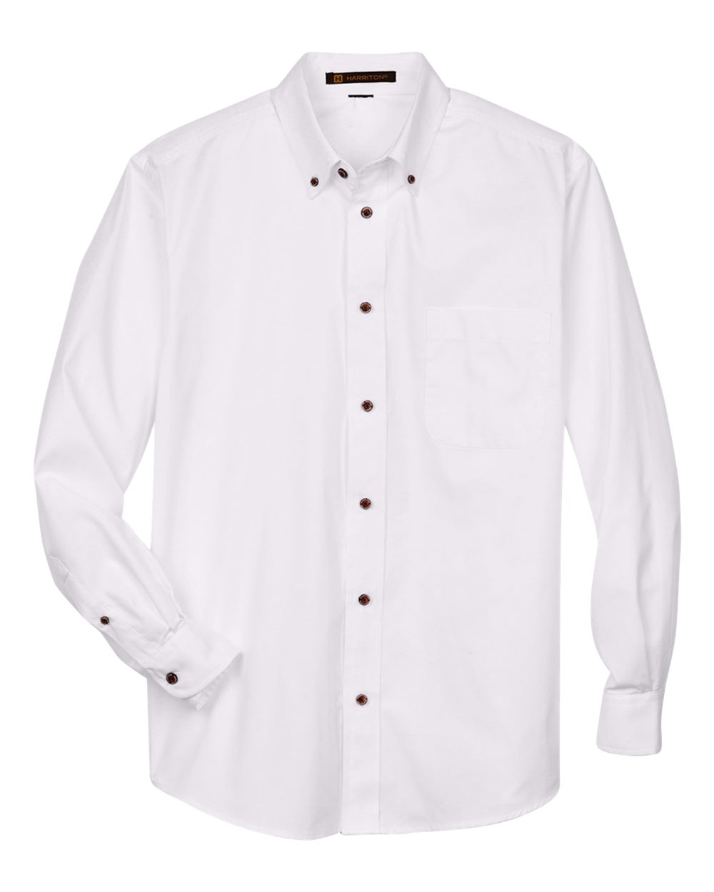 Harriton Men's Easy Blend™ Twill Shirt - White