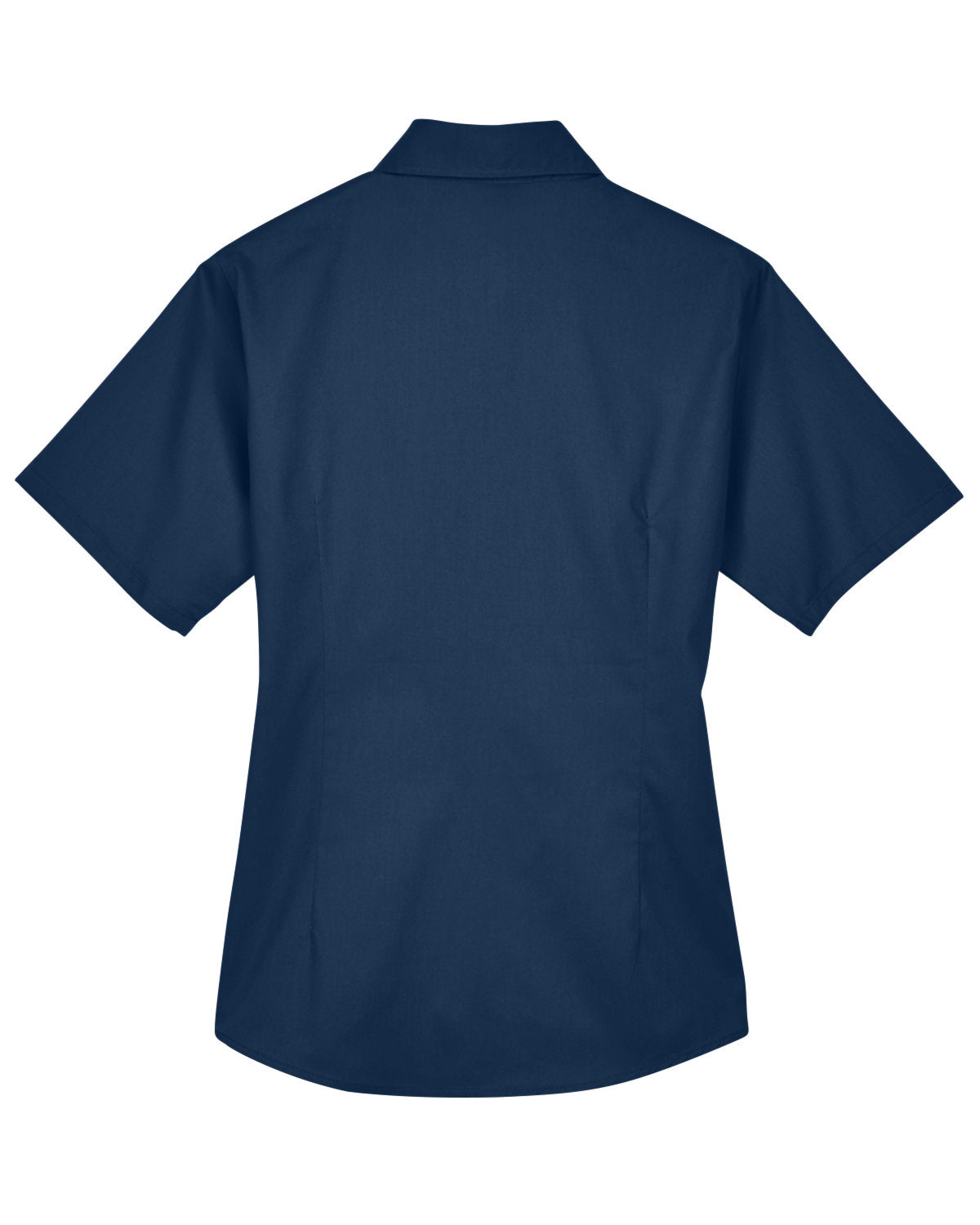 Harriton Ladies' Easy Blend™ Short-Sleeve Twill Shirt with Stain-Release - Back