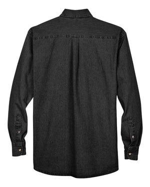 Harriton Men's Tall Long-Sleeve Denim Shirt