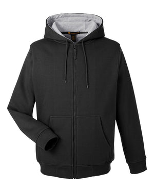 Harriton Men's ClimaBloc™ Lined Heavyweight Hooded Sweatshirt - Black