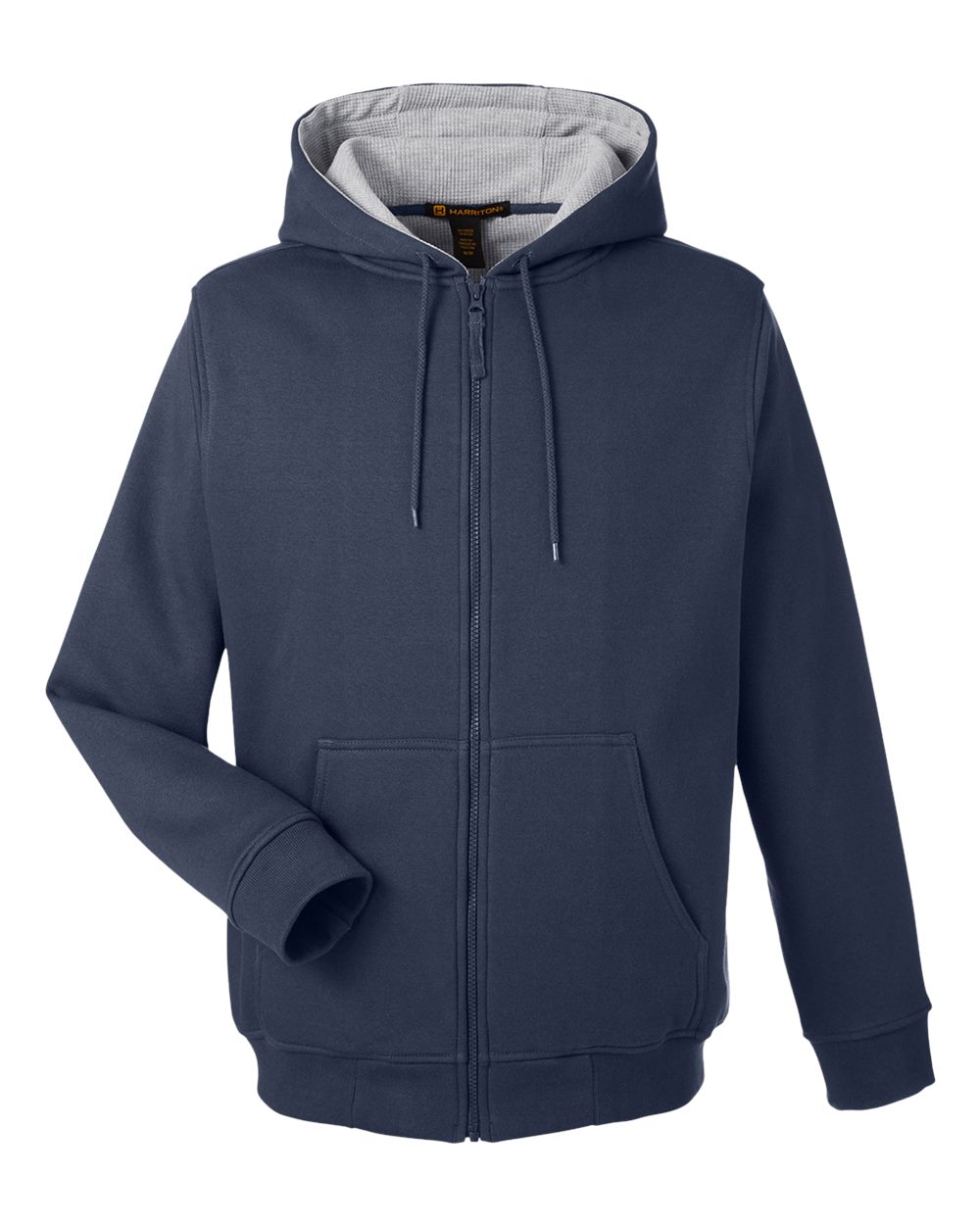 Harriton Men's ClimaBloc™ Lined Heavyweight Hooded Sweatshirt - Dark Navy