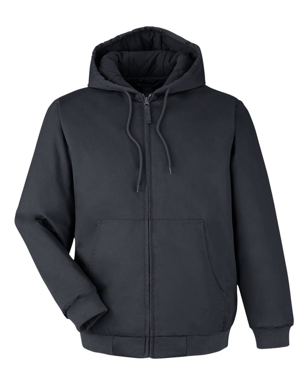 Harriton Unisex ClimaBloc® Heavyweight Hooded Full-Zip Jacket - Dark Charcoal
