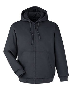 Harriton Men's Tall ClimaBloc® Heavyweight Hooded Full-Zip Jacket - Dark Charcoal