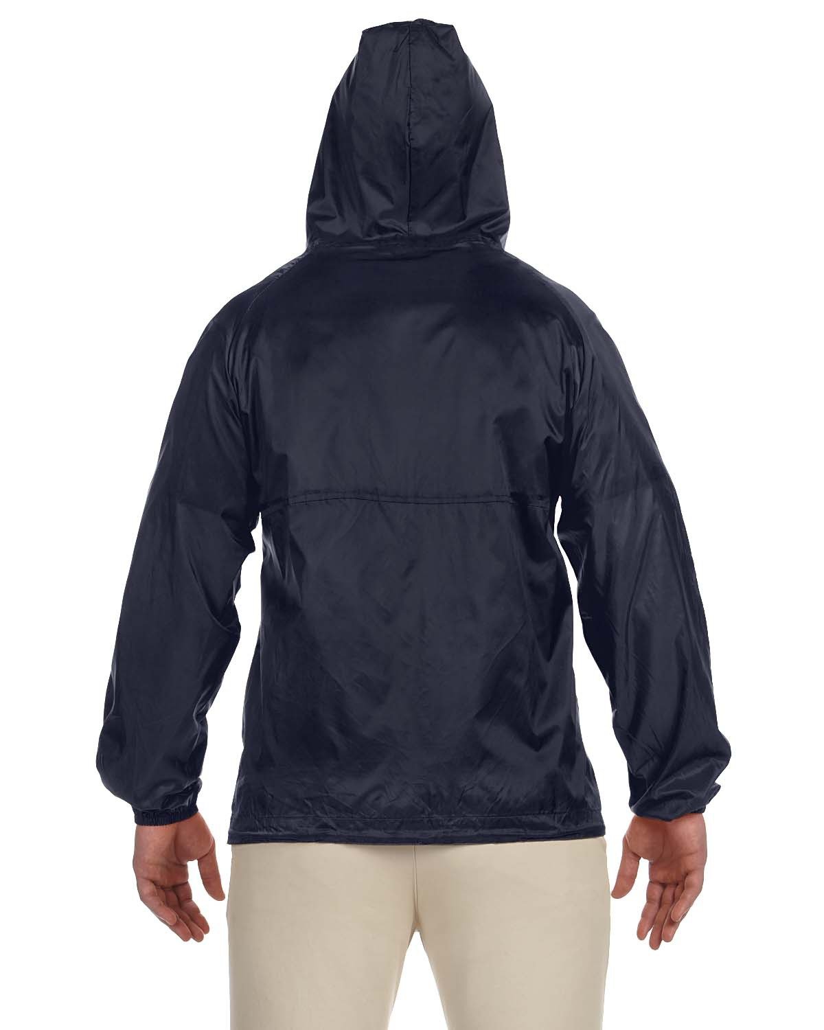Harriton Adult Packable Nylon Jacket - Back
