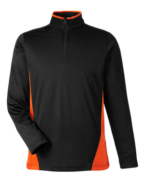 Harriton Men's Flash Snag Protection Plus IL Colorblock Quarter-Zip