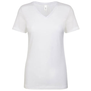 Next Level Women's Ideal V-Neck T-Shirt - White