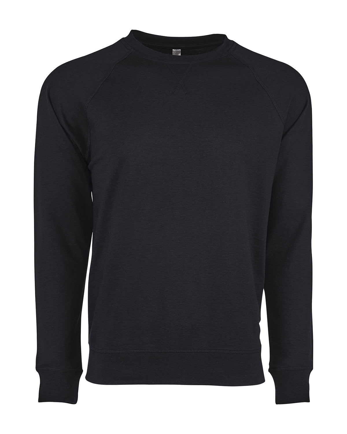 Next Level Apparel Unisex Laguna French Terry Raglan Sweatshirt - Black