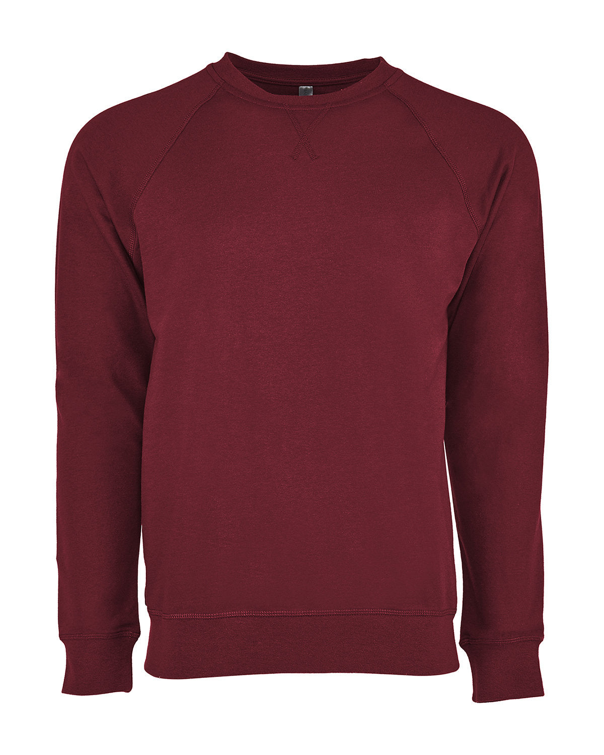 Next Level Apparel Unisex Laguna French Terry Raglan Sweatshirt - Cardinal