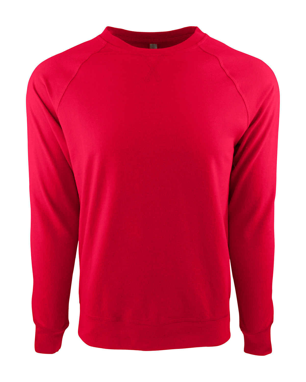 Next Level Apparel Unisex Laguna French Terry Raglan Sweatshirt - Red