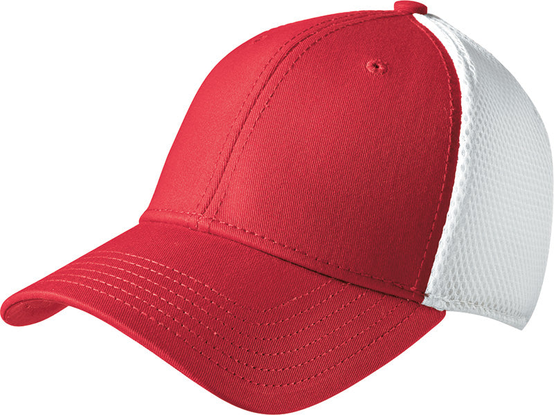 NEW ERA® Stretch Mesh Cap - Scarlet Red With White