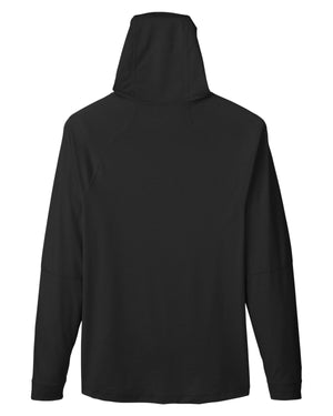 North End Unisex JAQ Stretch Performance Hooded T-Shirt - Back