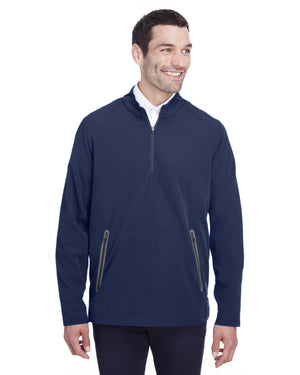 North End Men's Quest Stretch Quarter-Zip - Classc Nvy/Crbn