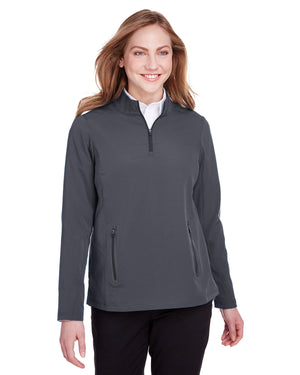 North End Ladies' Quest Stretch Quarter-Zip - Carbon/Black