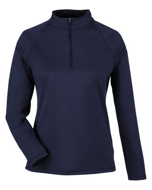 North End Ladies' Revive coolcore® Quarter-Zip - Classic Navy
