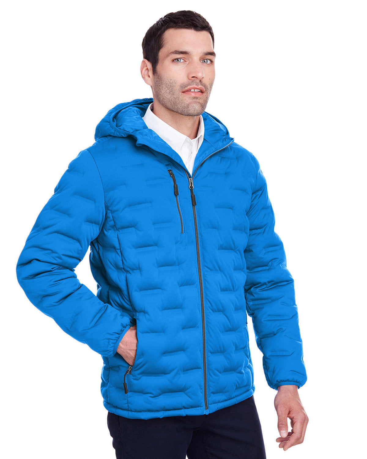 North End Men's Loft Puffer Jacket - Front