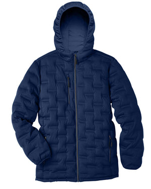 North End Men's Loft Puffer Jacket - Classic Navy/ Carbon