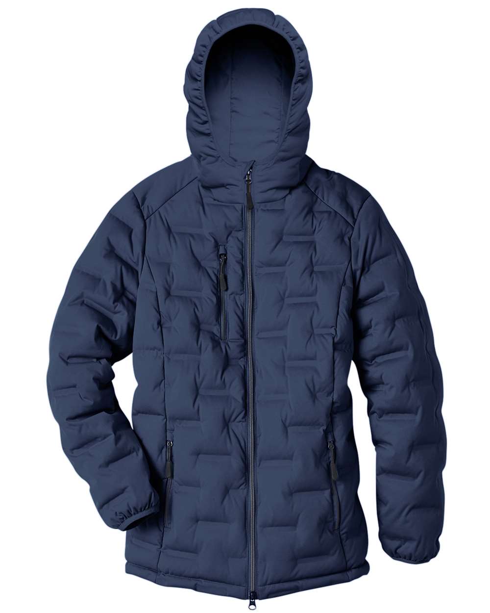 North End Ladies' Loft Puffer Jacket - Classic Navy/ Carbon