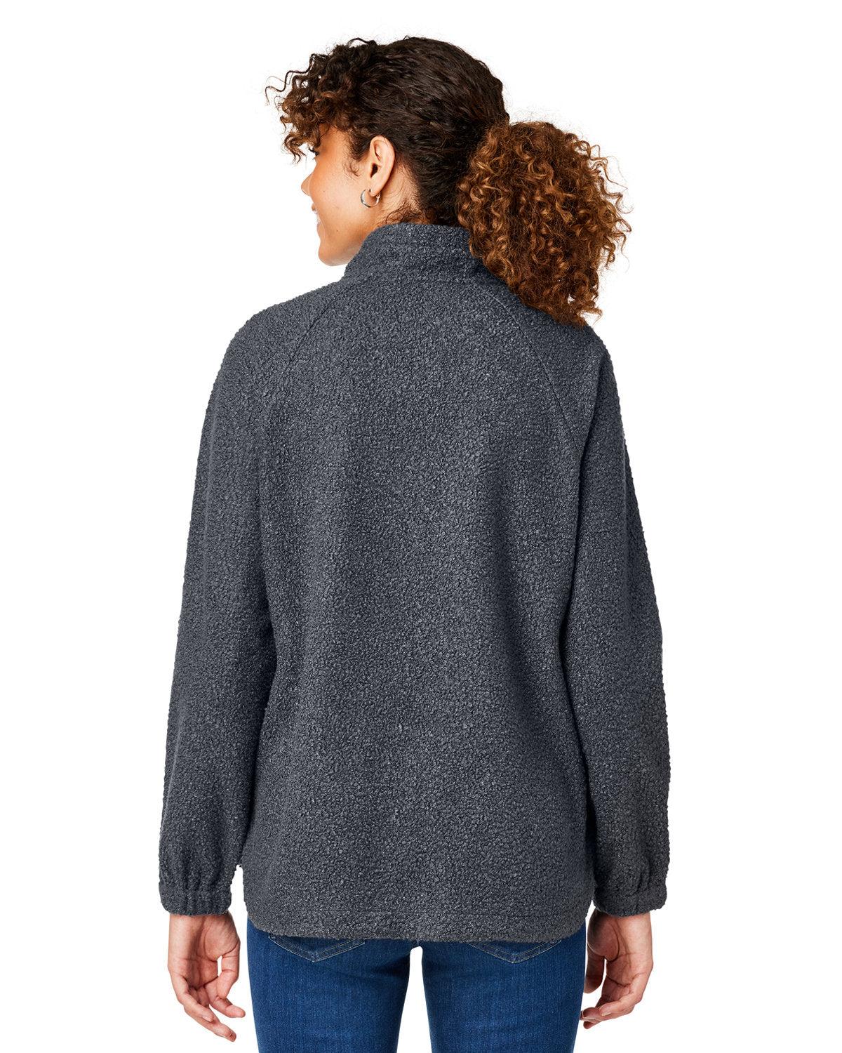 North End Ladies' Aura Sweater Fleece Quarter-Zip - Back