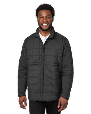 North End Unisex Aura Fleece-Lined Jacket - Front