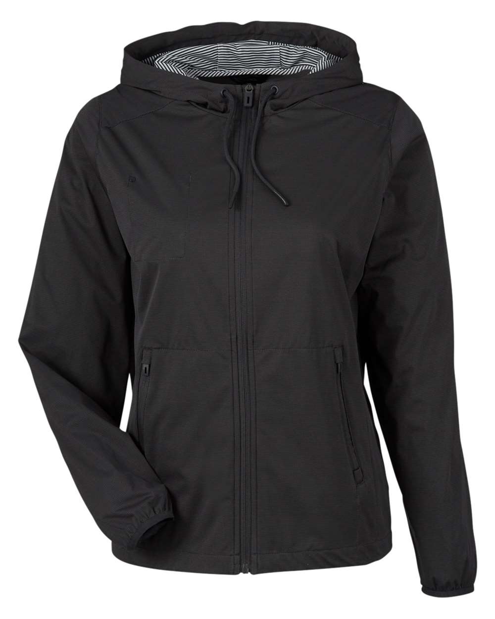 North End Ladies' Network Lightweight Jacket - Black Heather