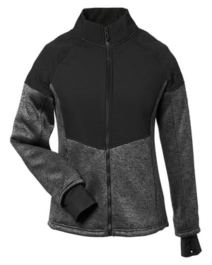 Spyder Ladies' Passage Sweater Jacket - Polar Powdr/Blk