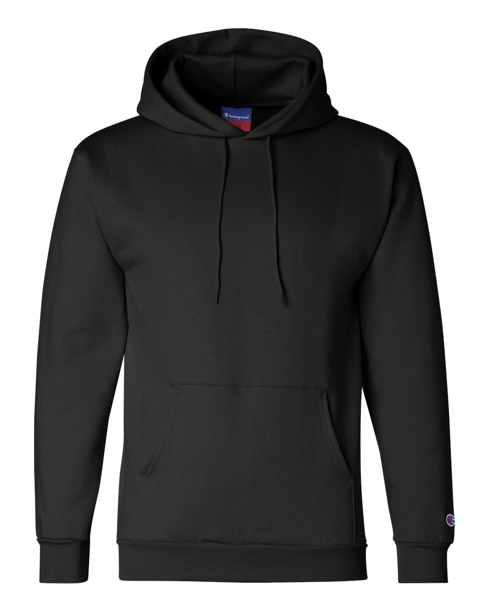 Champion Adult Powerblend® Pullover Hooded Sweatshirt - Black