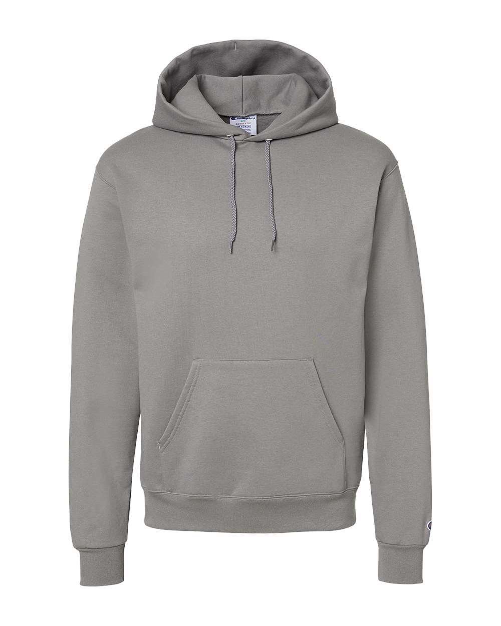 Champion Adult Powerblend® Pullover Hooded Sweatshirt - Stone Grey