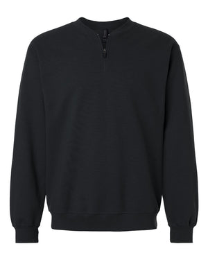 Gildan Unisex Softstyle® Midweight Quarter-Zip Sweatshirt - Black