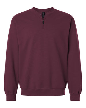 Gildan Unisex Softstyle® Midweight Quarter-Zip Sweatshirt - Maroon