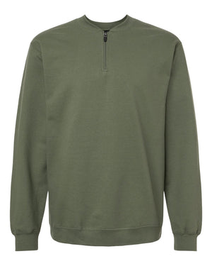 Gildan Unisex Softstyle® Midweight Quarter-Zip Sweatshirt - Military Green