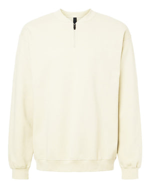 Gildan Unisex Softstyle® Midweight Quarter-Zip Sweatshirt - Off White